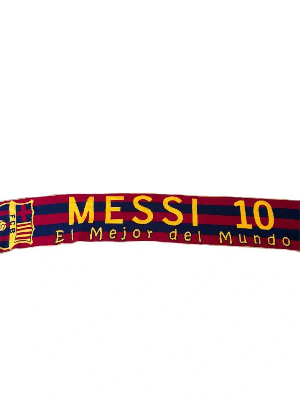 Leo Messi Barcelona Soccer Scarf Spain Football Barca El Mejor Del Mundo